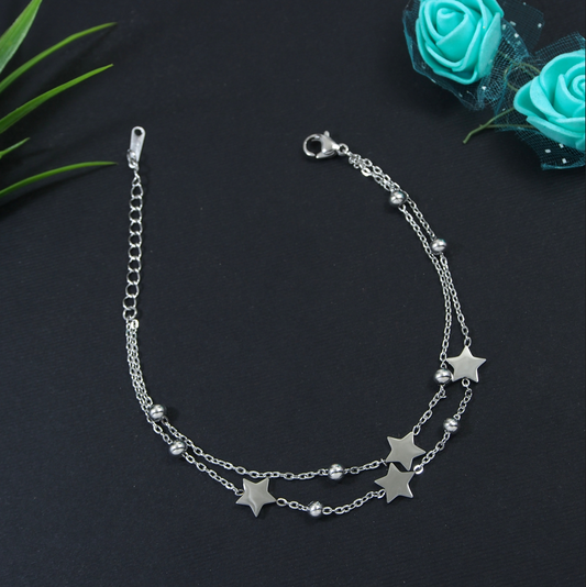 Star Shaped Chain Bracelet